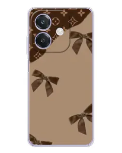 Чохол для OPPO A3 з картинкою «LV — кавовий атлас»