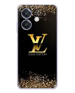 Чохол для OPPO A3 з картинкою «LV — золоті іскри»