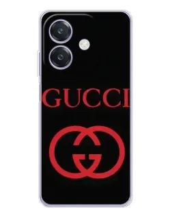 Чохол для OPPO A3 з картинкою «Gucci — червоний логотип»
