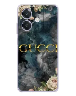 Чохол для OPPO A3 з картинкою «Абстрактні квіти Gucci»