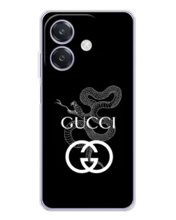 Чохол для OPPO A3 з картинкою «Gucci — срібна змія»