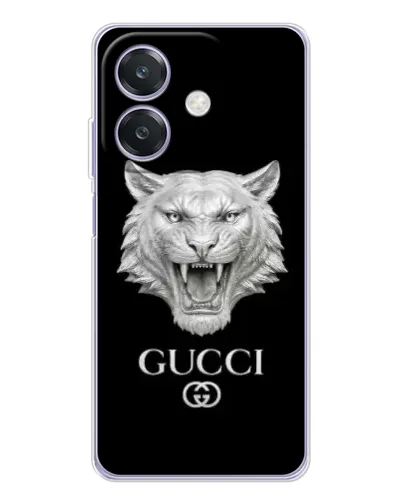 Чехол для OPPO A3 с картинкой «Gucci — серебряный лев» Чехол для OPPO A3 с картинкой «Gucci — серебряный лев»