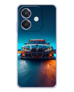 Чехол для OPPO A3 с картинкой «BMW — огни неона» Чехол для OPPO A3 с картинкой «BMW — огни неона»