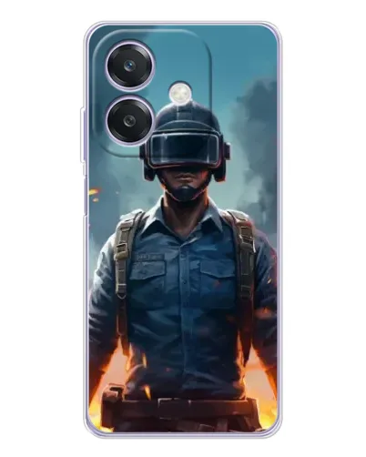 Чехол для OPPO A3 с картинкой «PUBG — реалистичный герой»