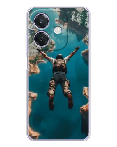 Чехол для OPPO A3 с картинкой «PUBG — свободное падение»
