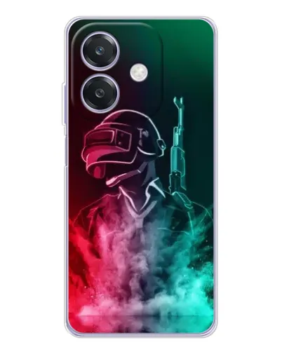 Чехол для OPPO A3 с картинкой «PUBG — огненный воин»