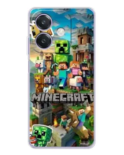 Чохол для OPPO A3 з картинкою «Замок Minecraft»