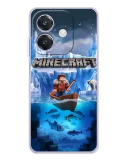 Чохол для OPPO A3 з картинкою «Minecraft льодянийсвіт»
