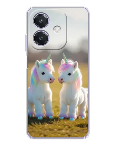 Чохол для OPPO A3 з картинкою «Пара єдинорогів»