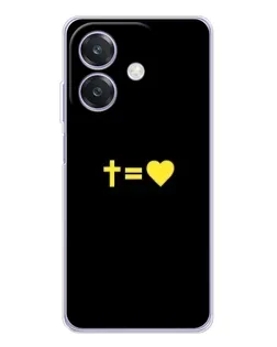 Чехол для OPPO A3 с картинкой «Сердце и Крест»