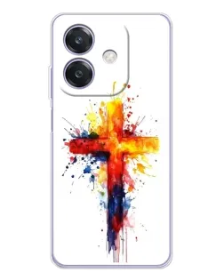 Чехол для OPPO A3 с картинкой «Акварельный крест»