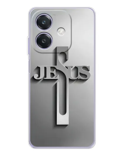 Чехол для OPPO A3 с картинкой «Металлический крест Jesus» Чехол для OPPO A3 с картинкой «Металлический крест Jesus»