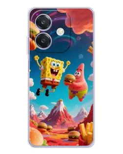 Чехол для OPPO A3 с картинкой «Космический фастфуд»