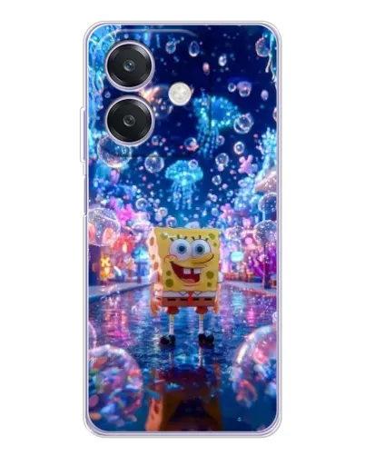 Чехол для OPPO A3 с картинкой «Неоновый океан»