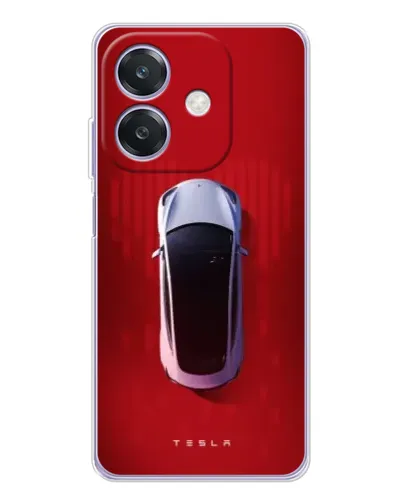 Чехол для OPPO A3 с картинкой «Tesla Top View»