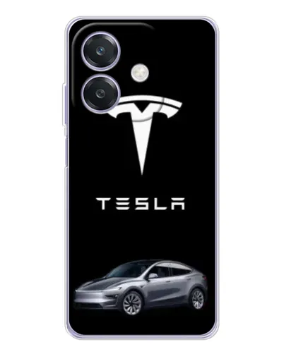 Чехол для OPPO A3 с картинкой «Tesla Model Y»
