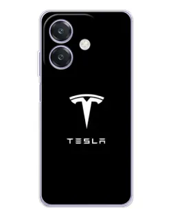 Чехол для OPPO A3 с картинкой «Tesla White Logo»
