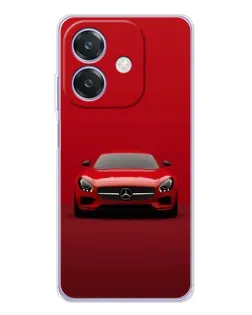 Чехол для OPPO A3 с картинкой «Красный Mercedes AMG»