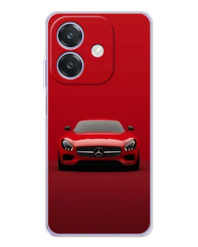 Чехол для OPPO A3 с картинкой «Красный Mercedes AMG»