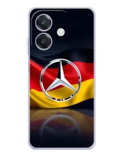 Чехол для OPPO A3 с картинкой «Mercedes — флаг Германии»