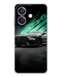 Чехол для OPPO A3 с картинкой «Темный Mercedes AMG»