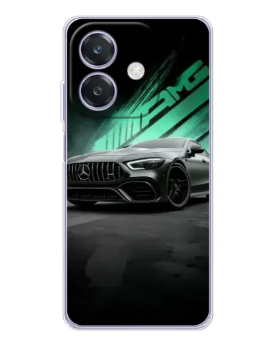 Чехол для OPPO A3 с картинкой «Темный Mercedes AMG»