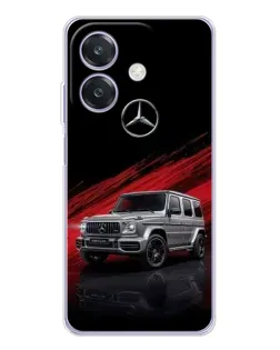 Чехол для OPPO A3 с картинкой «Mercedes G-Class красный»