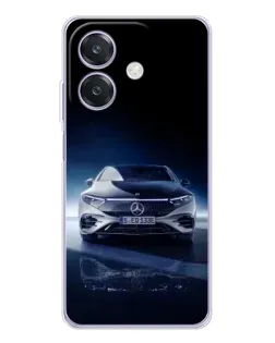 Чехол для OPPO A3 с картинкой «Ночной Mercedes EQ»