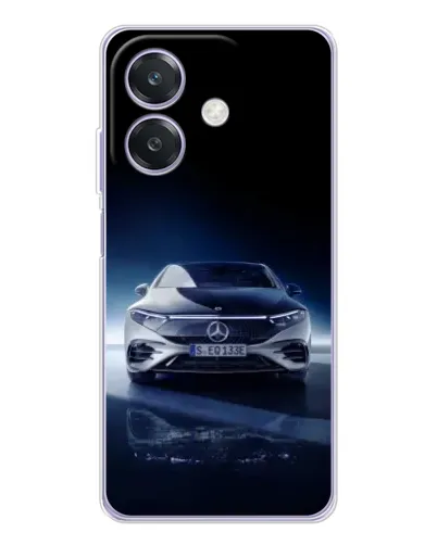 Чехол для OPPO A3 с картинкой «Ночной Mercedes EQ»
