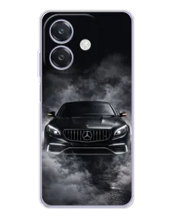 Чехол для OPPO A3 с картинкой «Mercedes в дыму»