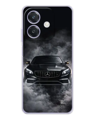 Чехол для OPPO A3 с картинкой «Mercedes в дыму»