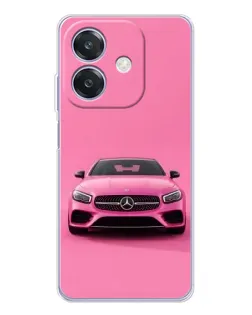 Чехол для OPPO A3 с картинкой «Розовый Mercedes AMG»
