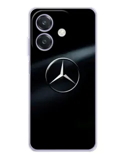 Чехол для OPPO A3 с картинкой «Mercedes на металле»