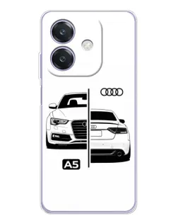 Чохол для OPPO A3 з картинкою «Audi — контрастний дизайн»