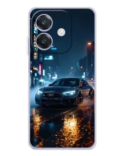Чохол для OPPO A3 з картинкою «Нічне місто та Audi»