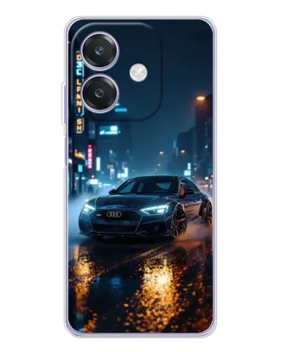 Чохол для OPPO A3 з картинкою «Нічне місто та Audi»