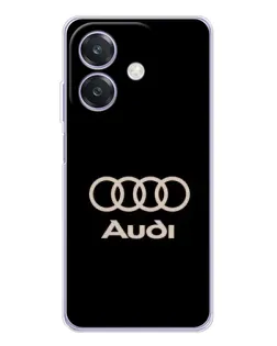 Чохол для OPPO A3 з картинкою «Audi — золотий логотип»