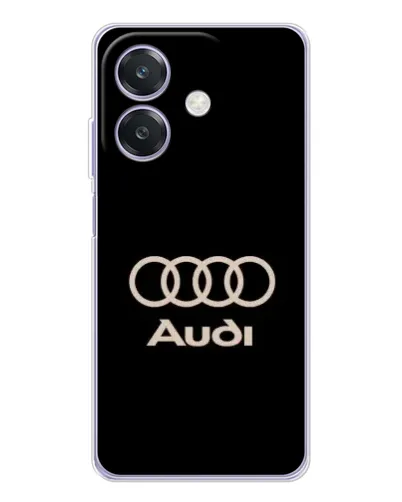 Чохол для OPPO A3 з картинкою «Audi — золотий логотип»