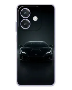Чохол для OPPO A3 з картинкою «Чорний Lamborghini Aventador»