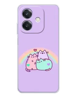 Чохол для OPPO A3 з картинкою «Веселкові Пушини»
