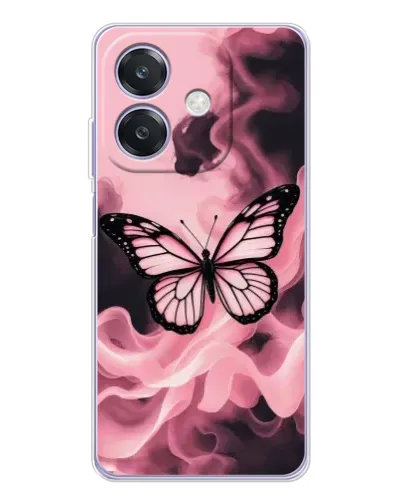 Чехол для OPPO A3 с картинкой «Бабочка в дыму»