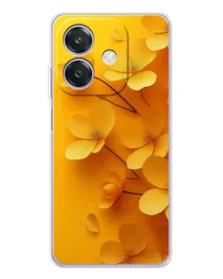 Чехол для OPPO A3 с картинкой «Золотые лепестки»