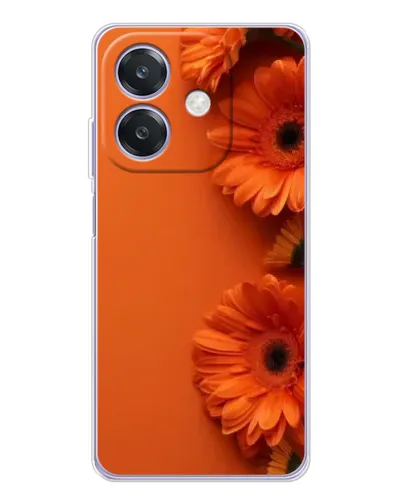 Чехол для OPPO A3 с картинкой «Оранжевые герберы»
