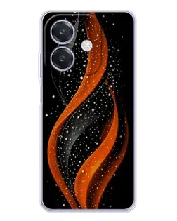 Чехол для OPPO A3 с картинкой «Огненная звездная волна»