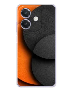 Чохол для OPPO A3 з картинкою «Геометрія помаранчевих кіл»