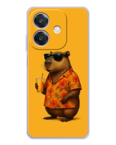 Чохол для OPPO A3 з картинкою «Капібара на відпочинку»