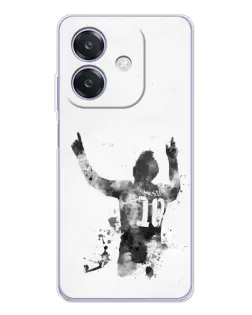 Чохол для OPPO A3 з картинкою «Чорно-білий силует Мессі» Чохол для OPPO A3 з картинкою «Чорно-білий силует Мессі»