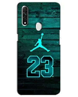 Чехол для OPPO A31 с картинкой «Jordan Cyan 23»