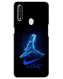 Чехол для OPPO A31 с картинкой «Jordan Neon Blue»