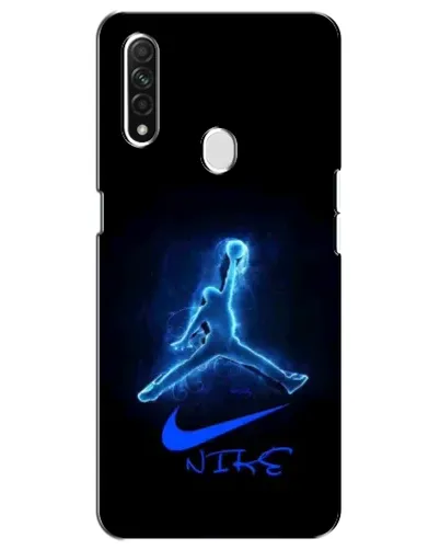 Чехол для OPPO A31 с картинкой «Jordan Neon Blue»